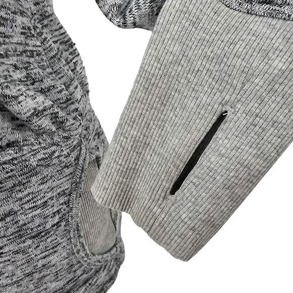 Athleta Womans size XXS Batwing & Robin Gray Cowl Neck Pullover Shirt Top - Picture 3 of 9